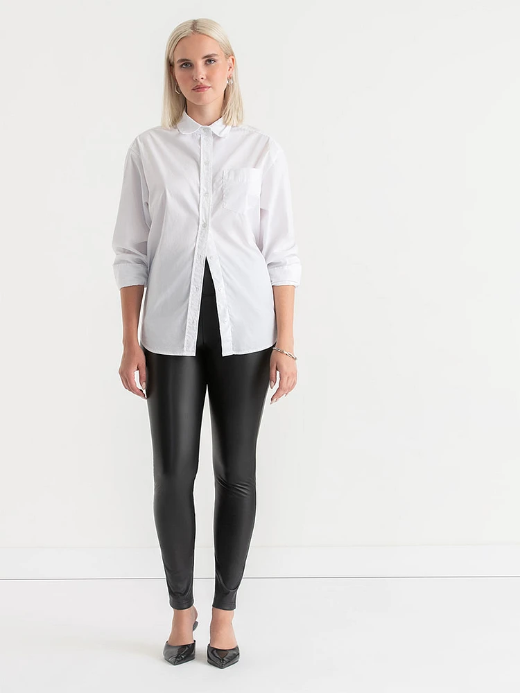 Faux Leather Legging