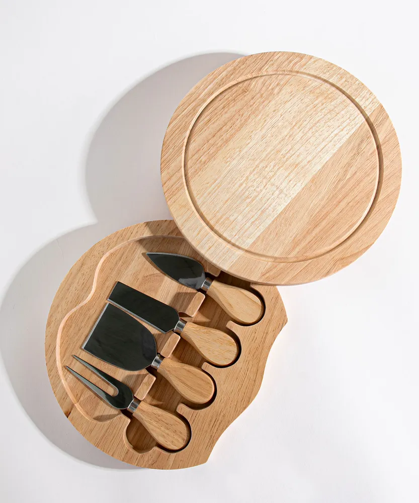 Circular Charcuterie Board & Utensil Set