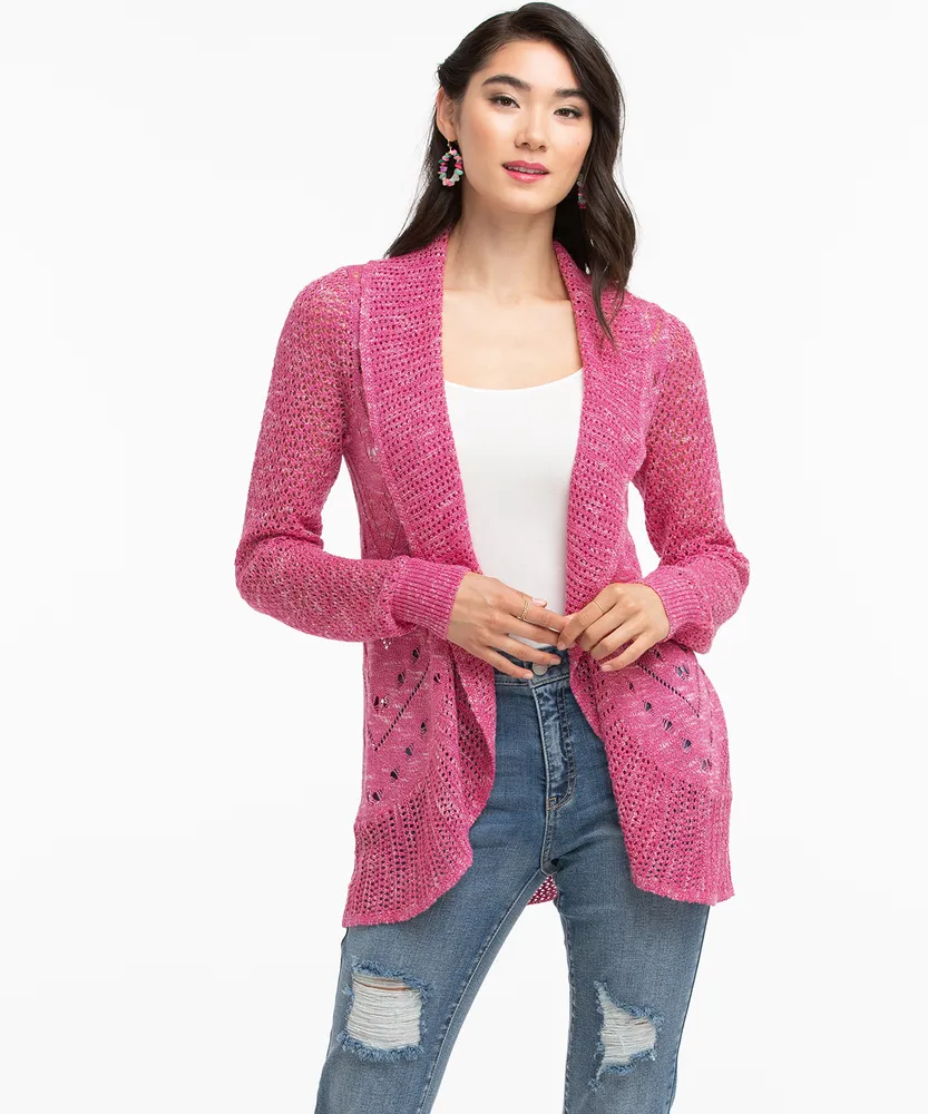 Pointelle Cocoon Cardigan