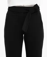 Scuba Crepe Straight Crop Pant