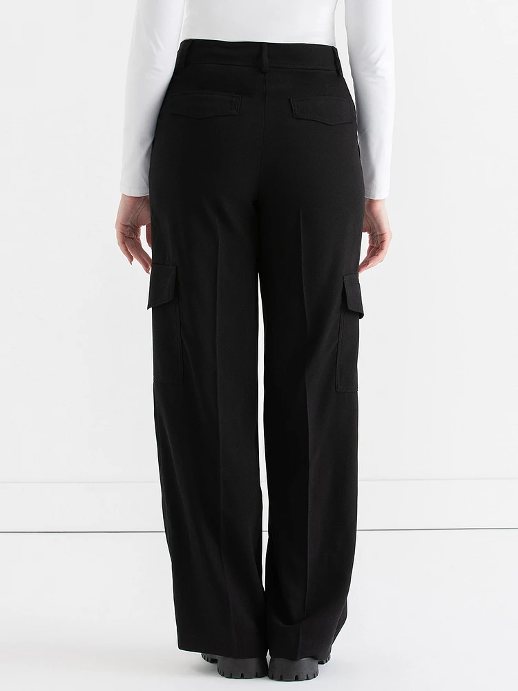 Weslee Wide Leg Crepe Pant