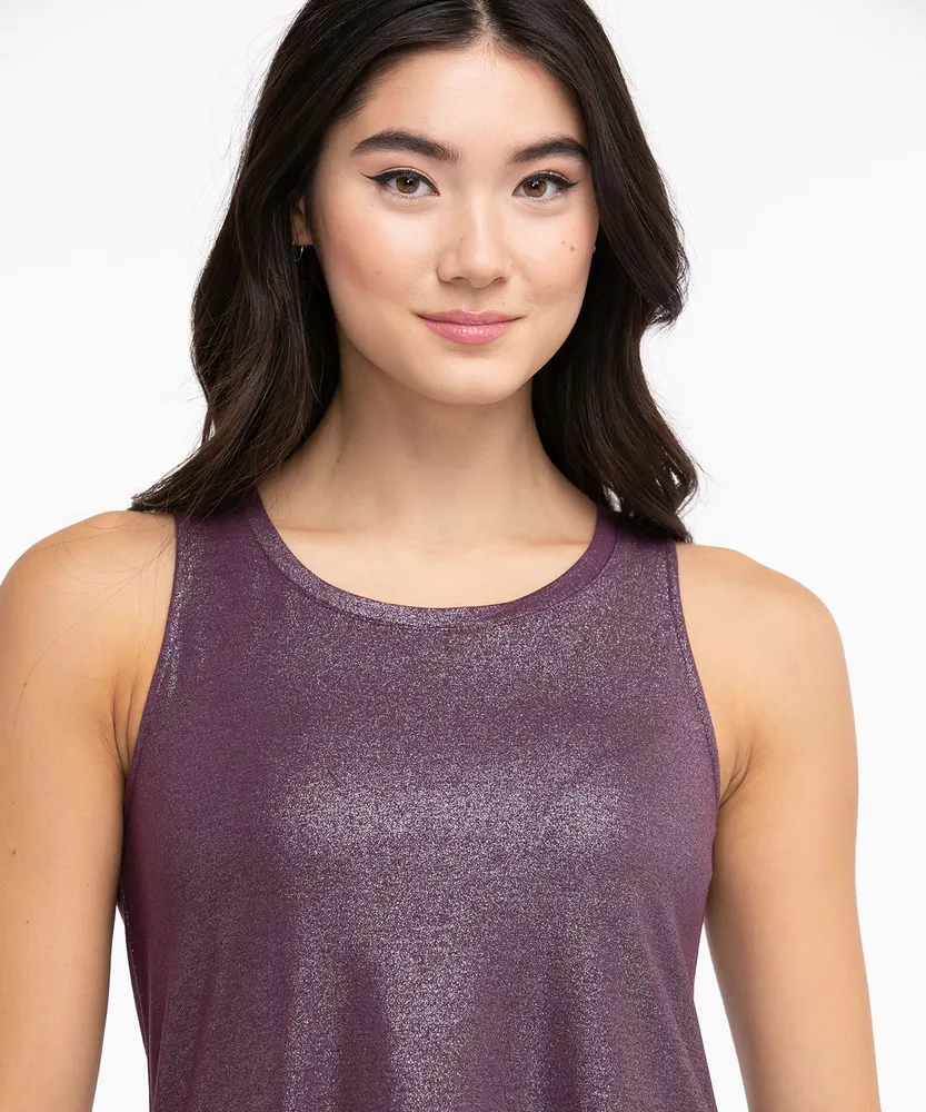 Sparkly Scoop Neck Tank Top