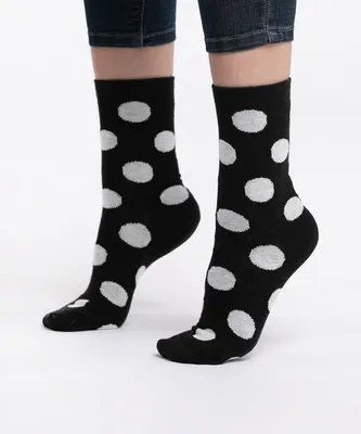 Polka Dot Crew Socks
