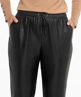 Faux-Leather Jogger