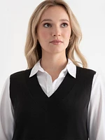 Mid-Length Sweater Vest