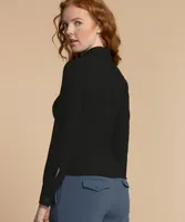 Collared Shirt with Ruched Front