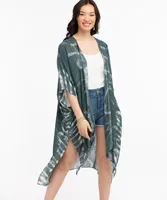 Green Tie-Dye Ruana