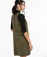Sleeveless Faux Suede Dress
