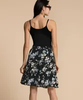 Eco-Friendly Tiered Knee-Length Skirt