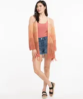 Ombre Fringe Cardigan