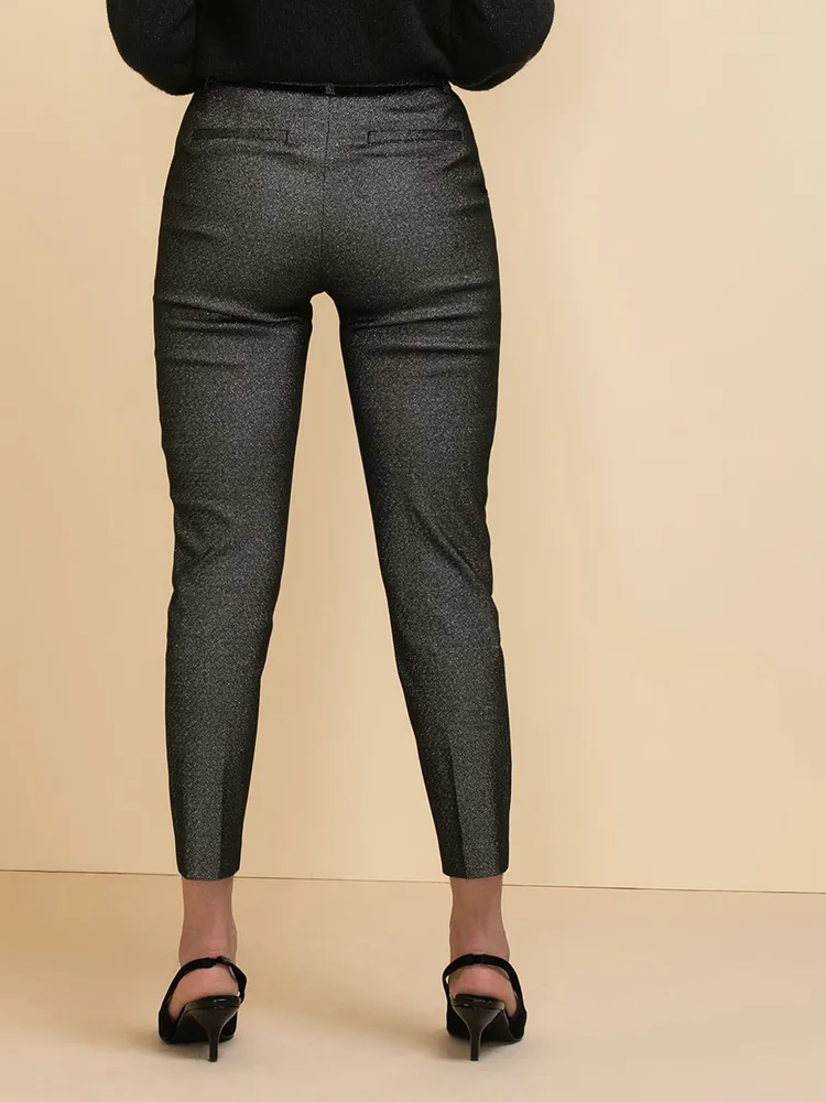 Alfie Slim Pull-On Shimmer Pant