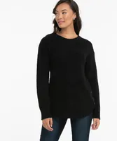 Side Button Teddy Sweater