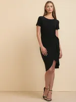 Short Sleeve Dress with Side-Tie by Tash + Sophie