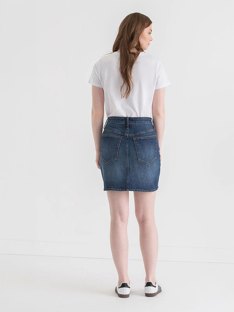 Denim Mini Skirt