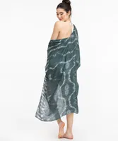 Green Tie-Dye Ruana
