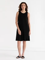 Sleeveless A-Line Dress with Pockets