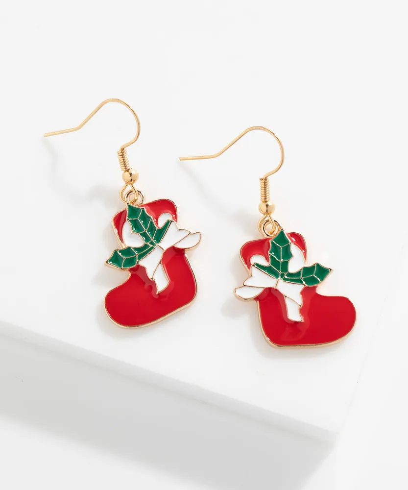 Dangling Stocking Earrings