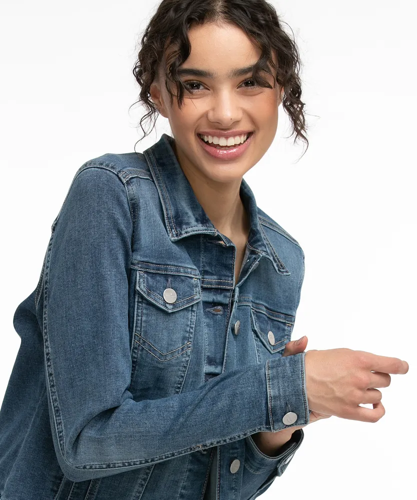 Eco-Friendly Mid Wash Jean Jacket