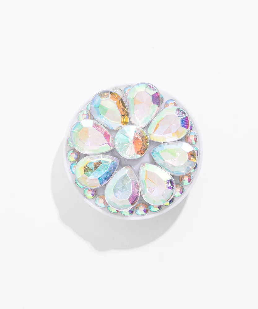 Crystal Flower Pop Socket