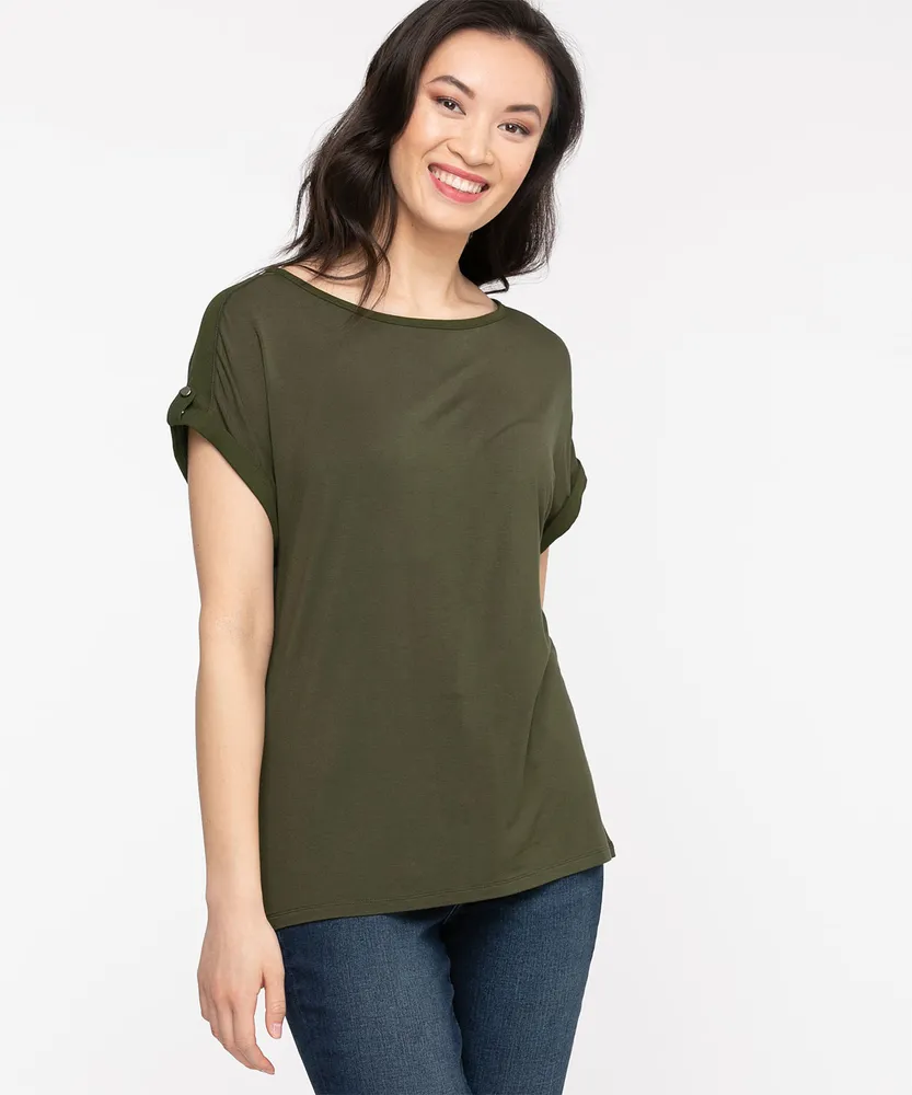 Extended Sleeve Woven Top