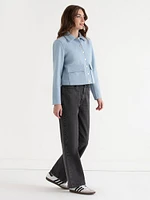 Cropped Felt Jacket