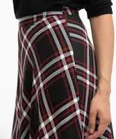 Plaid Midi Skirt