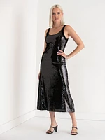 Sequin Midi Dress