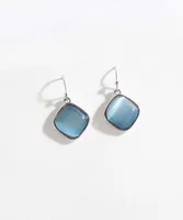 Blue Cat Eye Earrings