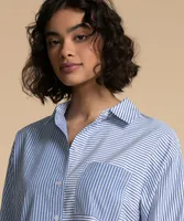 Striped Button Front Shirt