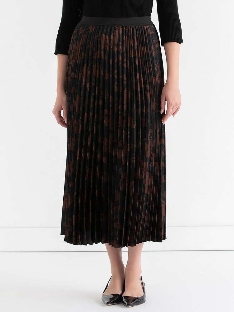 Pleated Midi Skirt