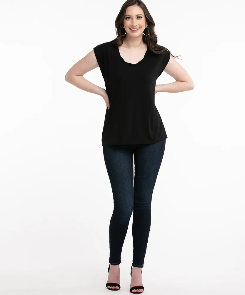 Eco-Friendly Twist Neck Tee