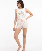 Peach Pull-On PJ Short