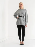 Relaxed Mossy Tunic Sweater