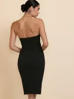 Halter Chain Dress with Cut-Out by Bebe