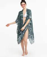 Green Tie-Dye Ruana