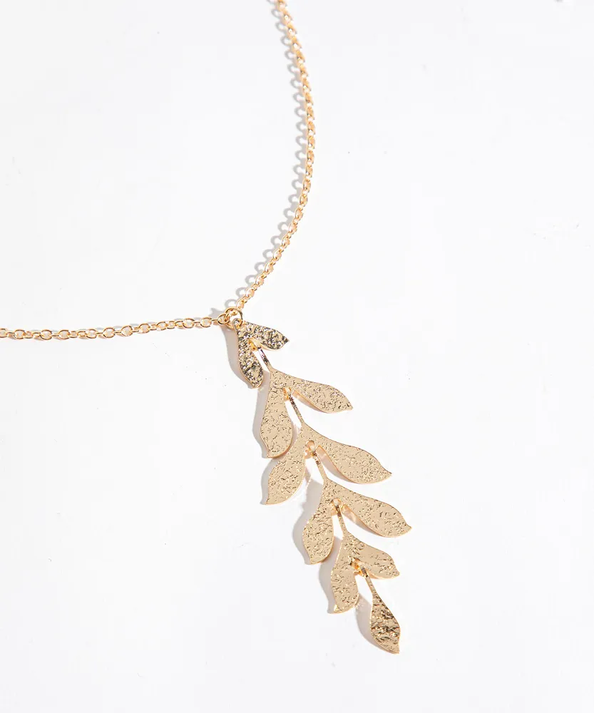 Gold Leaves Necklace