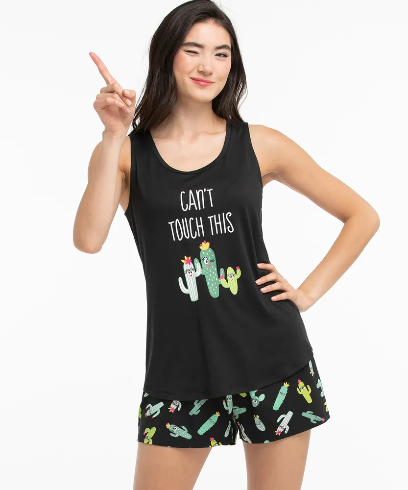 Cactus Pull-On Pajama Short