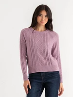 Cable Knit Pullover Sweater