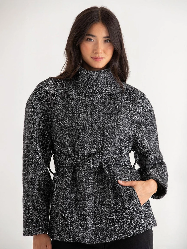 Brynn Wrap Wool Coat