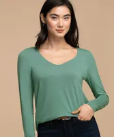 Long Sleeve V-Neck Tee