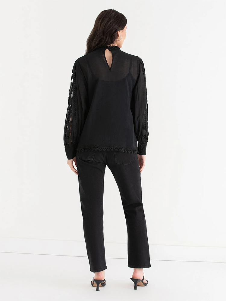 Butterfly Lace Blouse