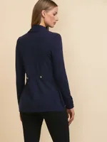 Side Tab Button Cardigan