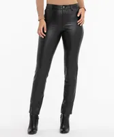 Faux Leather Straight Leg Pant