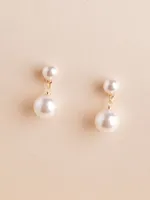 Bold Pearl Drop Earrings