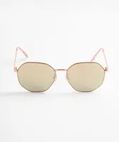 Rose Gold Reflective Sunglasses