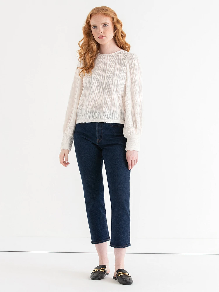 Textured Knit Top