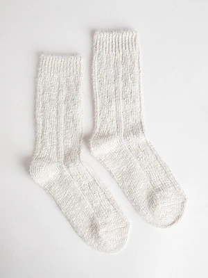 Cozy High Crew Socks