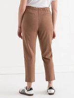 Double Knit Tapered Leg Ankle Pant