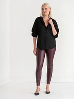 Faux Leather Legging