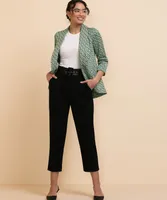Terry Knit Blazer with Shawl Collar